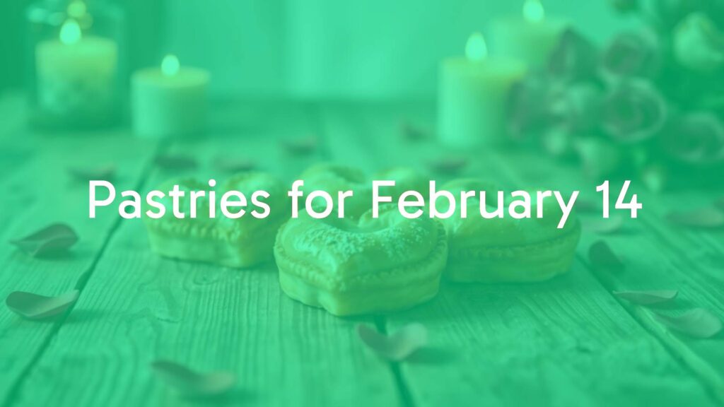 Delicate heart-shaped pastries on a rustic wooden table, surrounded by rose petals and warm candlelight, soft focus, romantic Valentine's Day vibe, realistic.