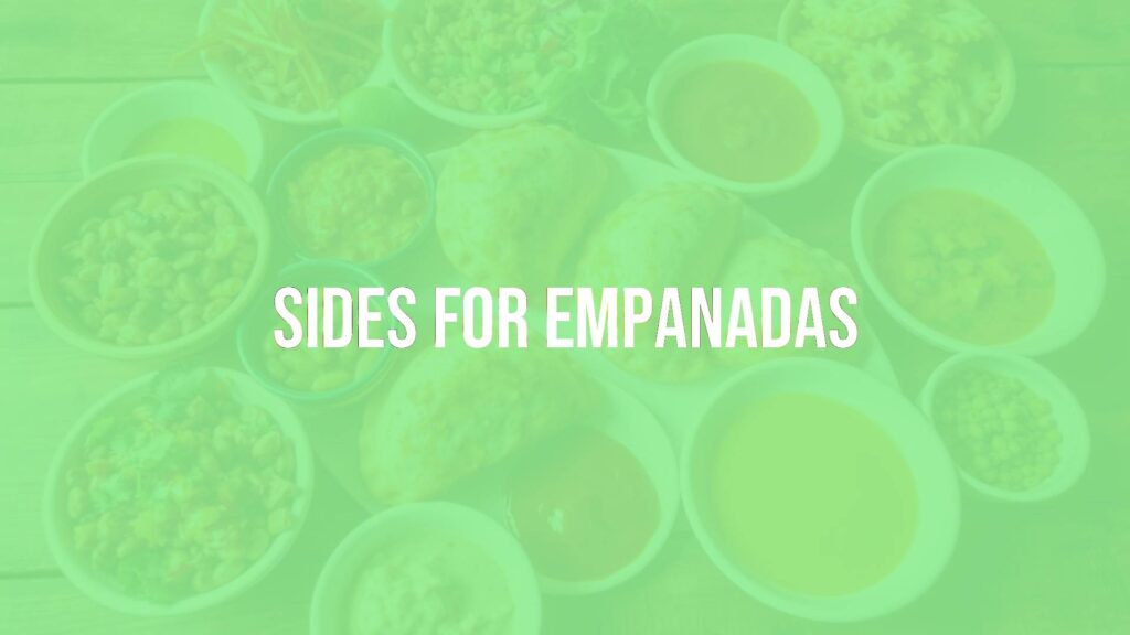 A colorful and inviting spread of empanadas with various sides, including beans, salads, and sauces, on a rustic wooden table, vibrant and appetizing, realistic.