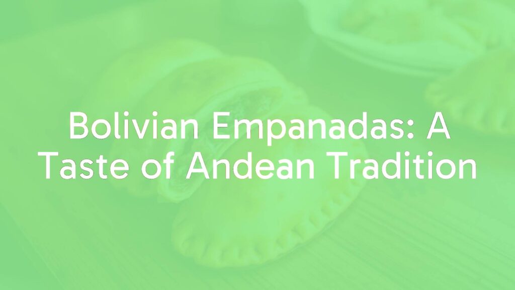 Golden Bolivian empanadas, juicy savory filling with spiced meat, potatoes, peas, and olives, hand-sized pastries on a wooden table, traditional Andean street food, warm lighting, realistic.
