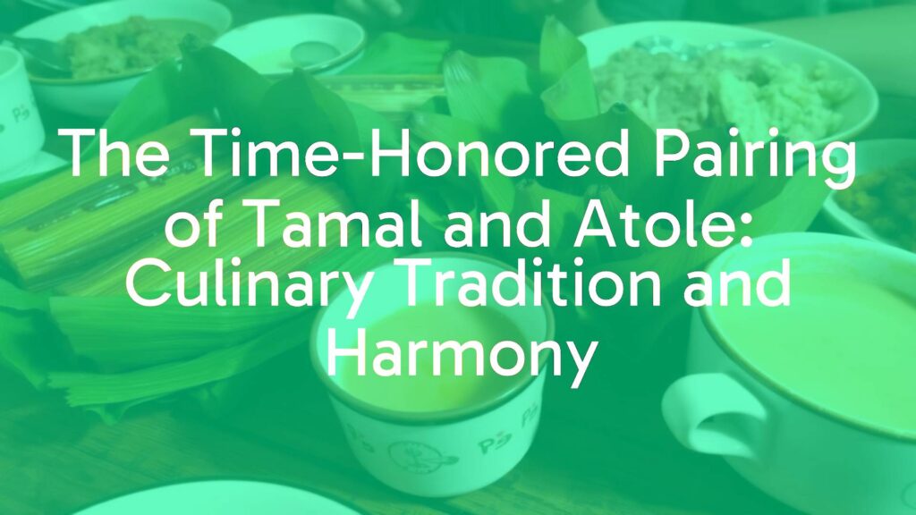 Steaming tamales wrapped in corn husks and a warm cup of atole, traditional Mexican cuisine, rustic table setting, cozy and inviting atmosphere, realistic.