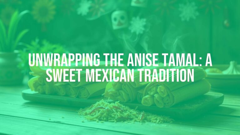 Anise tamales on a wooden table, aromatic steam rising, Mexican festive decor, warm lighting, realistic.