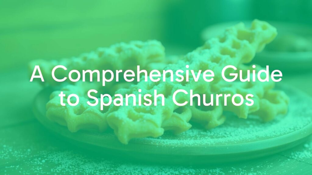 Golden crispy Spanish churros, freshly fried and dusted with sugar, on a rustic wooden plate, warm lighting, inviting and delicious, realistic style.